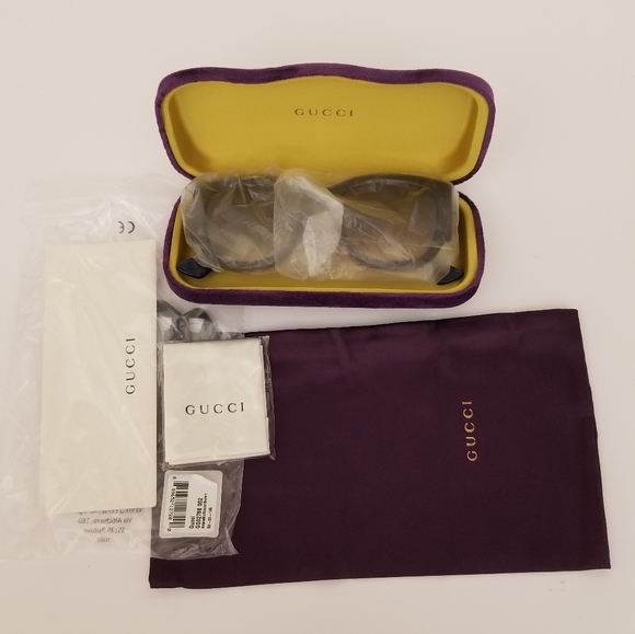 Gucci 53mm square Sunglasses Havana brown - Picture 8 of 8